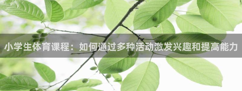 米兰体育怎么样：小学生体育课程：如何通过多种活动激发兴趣和提高能力